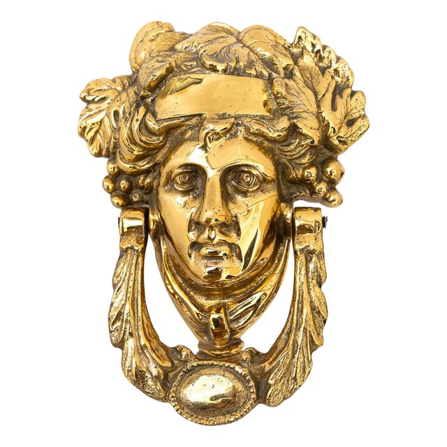 Art Deco Brass Door Knocker, 1920s For Sale