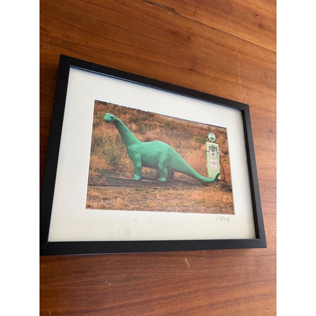 Mid-Century Modern Signed Sinclair Dino Gas Station Photograph For Sale - Image 3 of 7