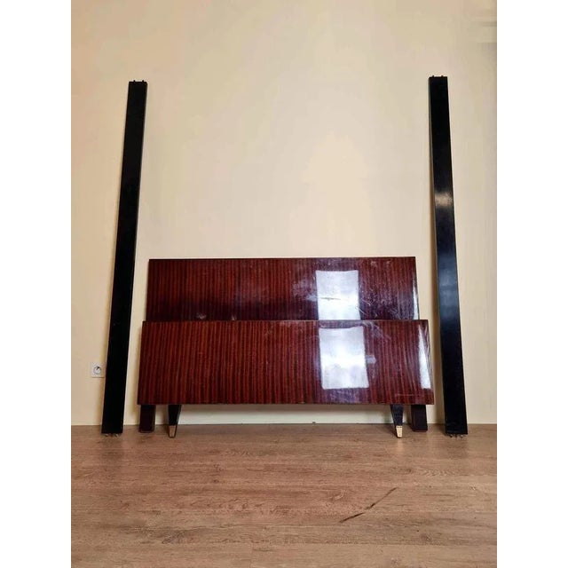 Large Vintage Center Bed in Mahogany, 1960s For Sale - Image 5 of 6