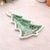 Contemporary Holiday Tree Ceramic Trinket Dish (Set of 4) For Sale - Image 3 of 4
