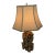 Mid-20th-Century Chinese Hand-Carved Soapstone Bird and Floral Vase Lamp For Sale