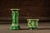 c. 1910s-1920s; Brush-McCoy Pottery Co. - Zanesville, OH A matched majolica pedestal and planter in Brush McCoy's coveted...