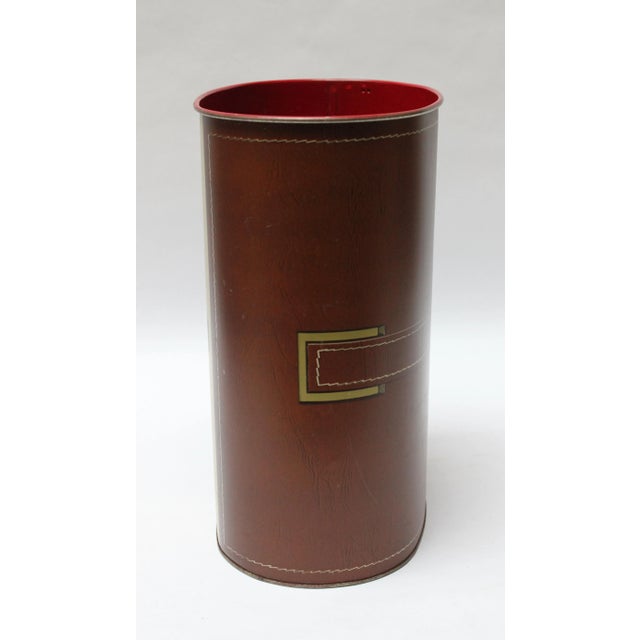 Vintage Cheinco "Pocketbook" Tin Litho Wastebasket For Sale In New York - Image 6 of 13