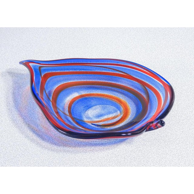 Polychrome Blown Glass Saucer from Murano For Sale - Image 17 of 18