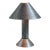 1980s Ron Rezek Galvanized Steel Table Lamp With Brass Accents For Sale