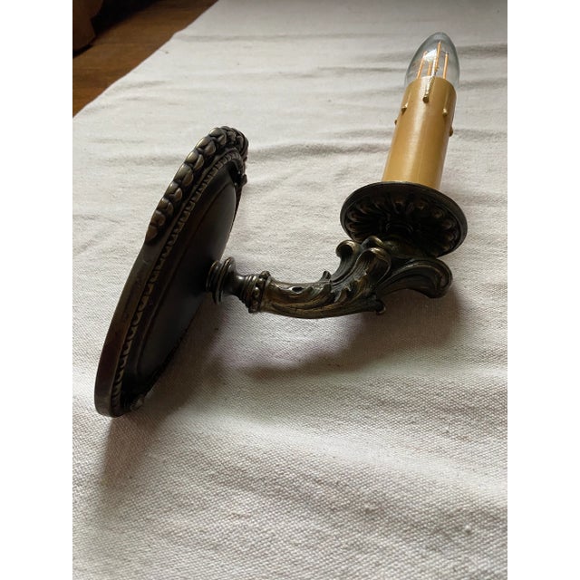 Metal 1920s Colonial Revival Style Sconce For Sale - Image 7 of 12