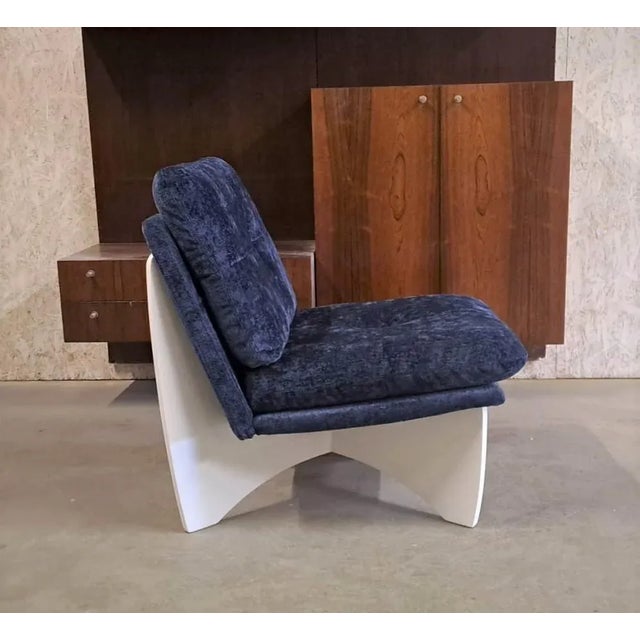 Set of White Plywood Lounge Chairs, 1960s For Sale - Image 10 of 14