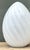Late 20th Century Vintage Italian Swirl Glass Egg Lamp After Murano For Sale - Image 5 of 12
