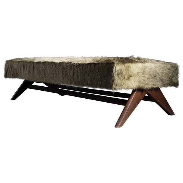 Green Daybed by Pierre Jeanneret for Chandigarh Project, 1950s For Sale - Image 8 of 8