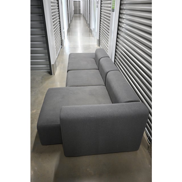 Hay Mags Low 3.5 Seat Sectional in Charcoal For Sale In Atlanta - Image 6 of 10
