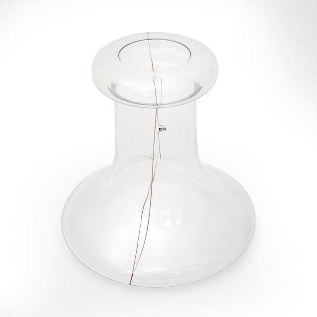 Transparent Glass Vase by Renato Toso for Fratelli Toso, 1970s For Sale - Image 4 of 15