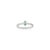 Classic Emerald & Diamond Solitaire Ring in 925 Sterling Silver - Size 7 For Sale - Image 6 of 11