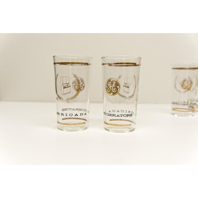 Mid-Century Modern Mid Twentieth Century Modern Ge Americana Refrigerators Tumblers Set of 8 For Sale - Image 3 of 6