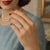 1950's Platinum Classic Tapered Baguette Engagement Ring With a 1.29 Radiant Cut, Size 4 For Sale - Image 4 of 4