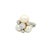 A contemporary platinum cluster ring featuring lustrous white pearls and sparkling diamonds. The design showcases three...