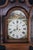 Antique English Georgian Quartersawn Oak Baldwin Loughborough Longcase Clock 85" For Sale - Image 6 of 18