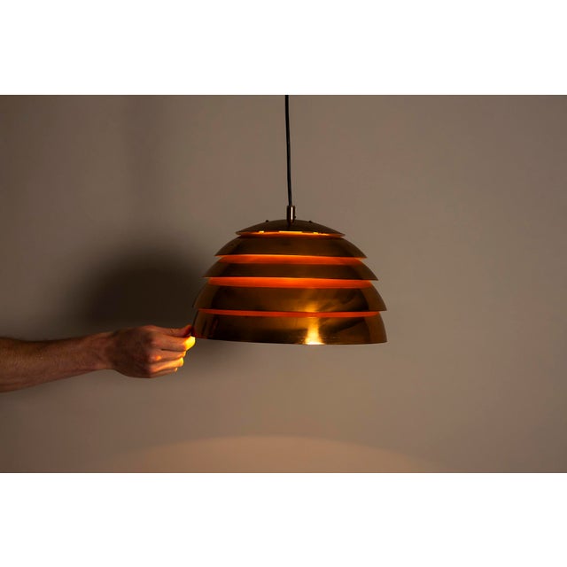 Metal Danish Dome Lamp by Hans Agne Jakobsson for Markaryd, 1960s For Sale - Image 7 of 14