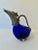 Cobalt Blue Decanter with Handle and Covered Spout For Sale - Image 4 of 9