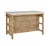 Rustic European Matthew Izzo Home Cocina Mango Wood Kitchen Island With Banswara Marble Top For Sale - Image 3 of 6