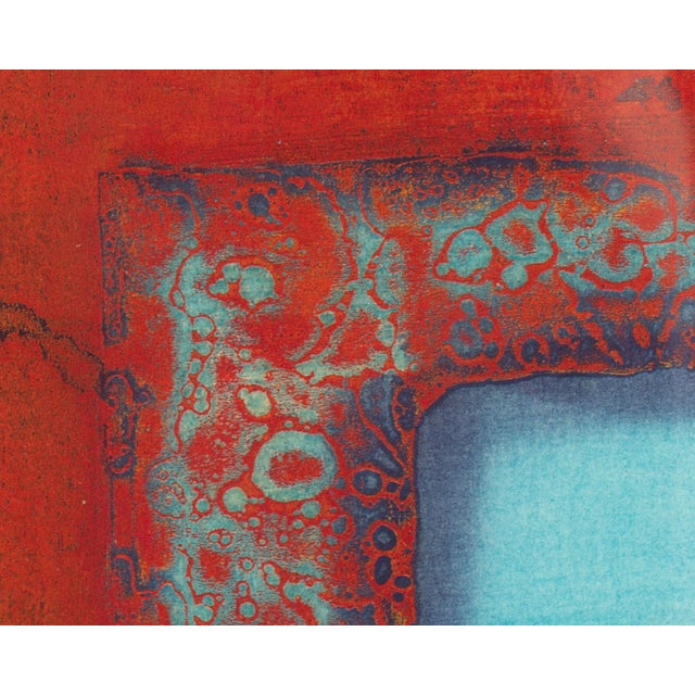 1970s 1972 “Evidence of Fort” Woodblock Print by Hiroyuki Tajima For Sale - Image 5 of 10