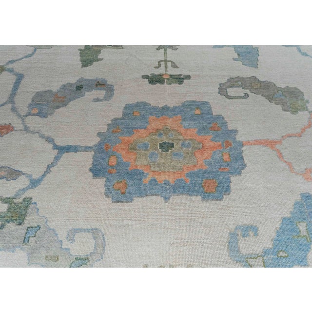 Turkish Oushak Rug 12'11" x 18'3" #20403 For Sale - Image 4 of 8