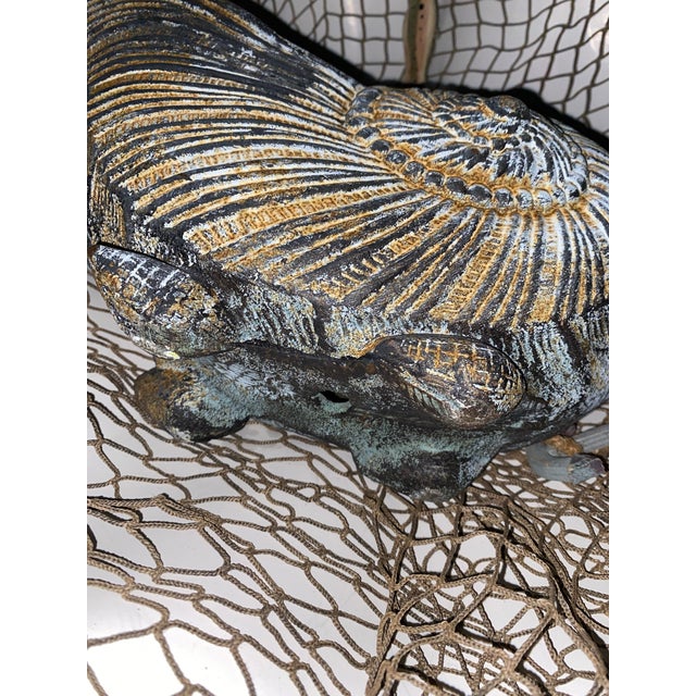 1960s Nautilus Shell Planter, Mid Century Modern. Cast Iron Nautilus Shell Planter. For Sale - Image 5 of 11