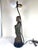 1940s Vintage 1940s Monk Figurine Lamp With String Shade For Sale - Image 5 of 11