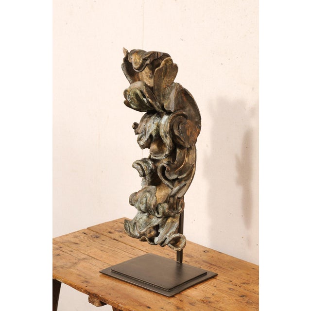 Stunning 18th C. Italian Carved Fragment on Stand For Sale - Image 11 of 11
