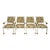 Set of 4 Traditional Empire Lion Head Armchairs For Sale