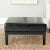 Square Cocktail Ottoman Small in Black & Black For Sale - Image 4 of 5