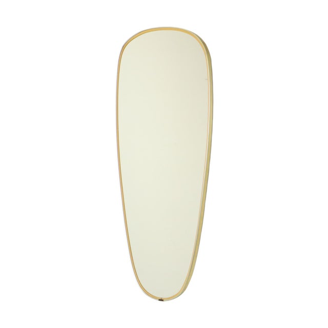 Vintage Rockabilly Freeform Mirror in Gold, 1950s For Sale - Image 3 of 13