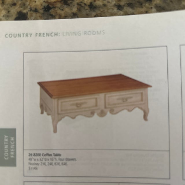 Ethan Allen Country French Coffee Table Chairish