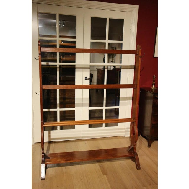 Large old teak clothes rack to be used for multiple purposes. Origin: colonial India Period: Approx. 1920 Size:122cm x...