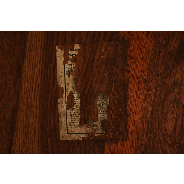 Gustav Stickley Antique Mission Oak Arts & Crafts Dining Table, Desk, or Library Table, Newly Refinished For Sale - Image 11 of 12