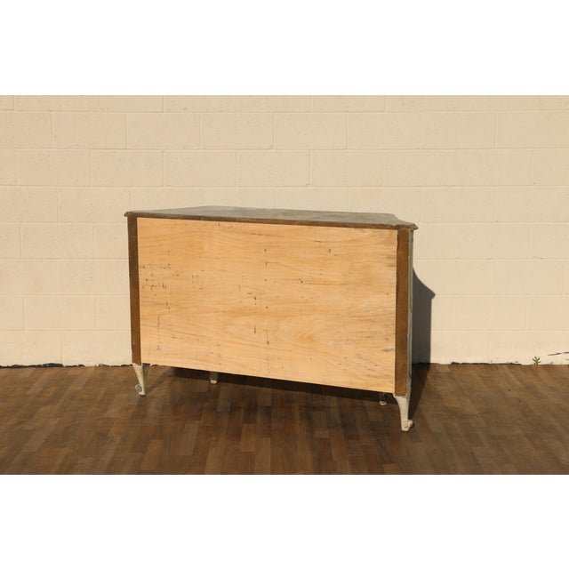 Vintage Hand-Painted Faux Marble Sideboard Buffet Cabinet | Italian Provincial Style | C. 1940s For Sale - Image 18 of 18
