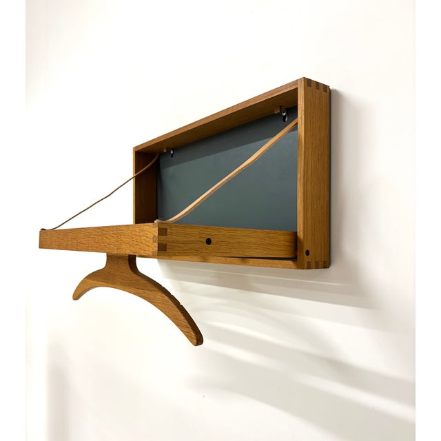 Wood Vintage Wall Hung Valet by Adam Hoff & Paul Østergaard for Virum Møbelsnedkeri, 1960s For Sale - Image 7 of 12