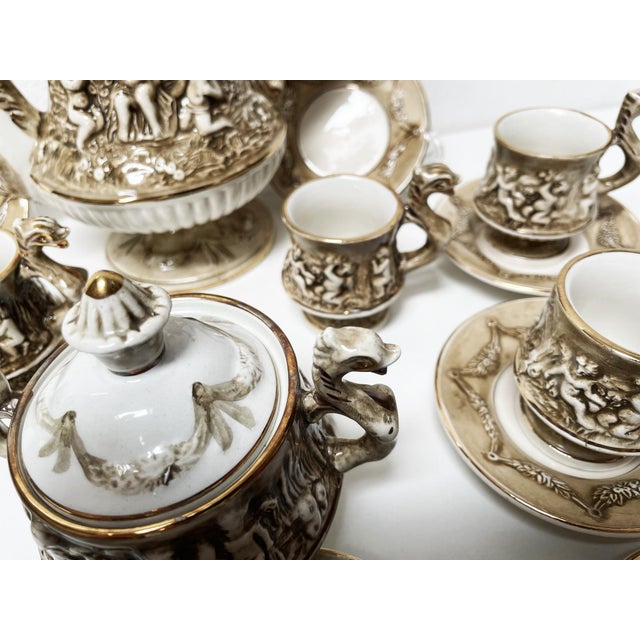 Coffee Service by R. Capodimonte, 1960s, Set of 12 For Sale - Image 12 of 18