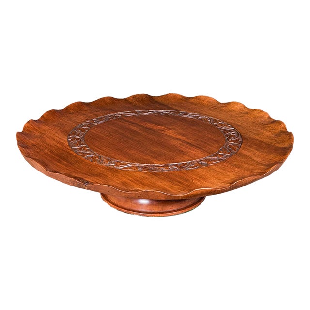 Antique Canape Turntable, Indian, Rotary Serving Tray, Lazy Susan, Edwardian For Sale
