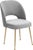 Metal Swell Light Grey Velvet Chair For Sale - Image 7 of 7