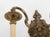 Metal 1950s Spanish Rococo Chased Brass 2-Light Wall Sconce For Sale - Image 7 of 11