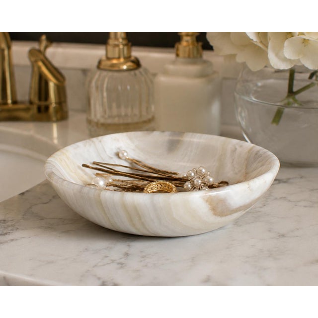 Modern Onyx Soap Dish Gemstone Catchall Turtle For Sale - Image 3 of 11
