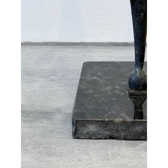 Bronze Brazilian Mid-Century Modern Abstract Dancer Bronze Sculpture on Granite Base For Sale - Image 8 of 13