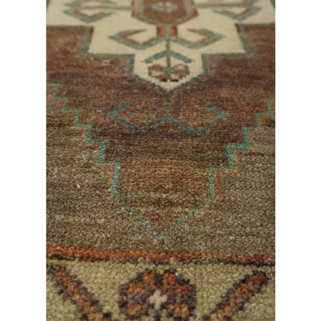 Turkish Turkish Mini Rug Oriental Hand Knotted Vintage Rug 1'7" x 2'11" #21274 For Sale - Image 3 of 8
