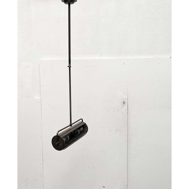 Gray Mid-Century Modern Industrial German Ceiling Lamps from Hillebrand Leuchten, Set of 2 For Sale - Image 8 of 18