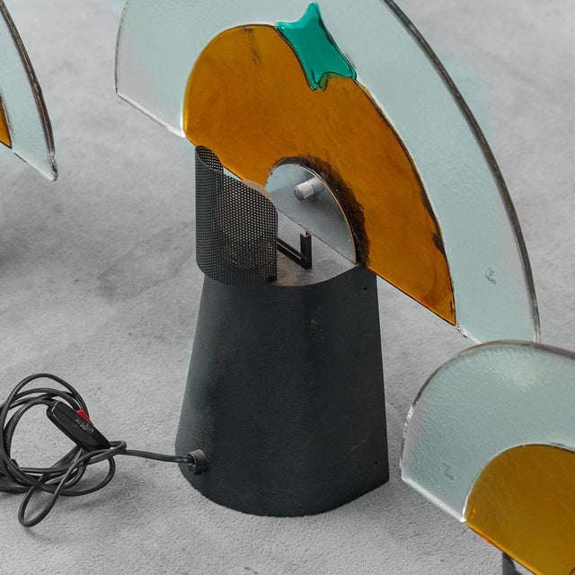 Murano Glass Lamps by Gambarro and Poggi, 1980s, Set of 3 For Sale - Image 10 of 11