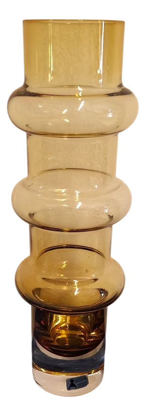 Vintage Swedish Glass Vase by Bo Borgström for Seda, 1970s