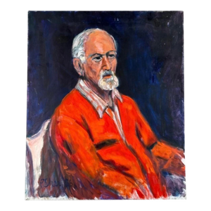 1980s Portrait of a Seated Man
