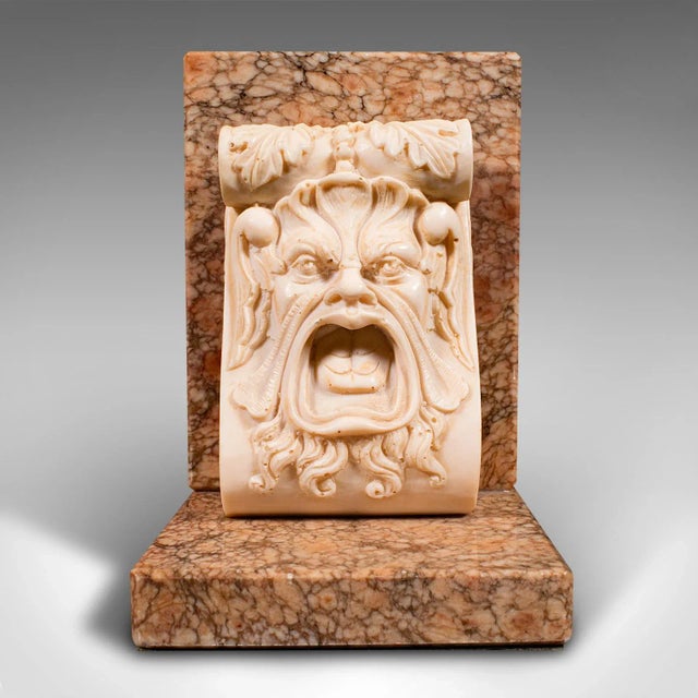 Stone 1940's Vintage Decorative Bookends For Sale - Image 7 of 9