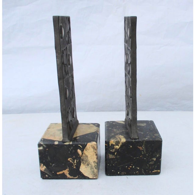 1930s Austrian Art Deco Bookends - A Pair of 2 For Sale - Image 5 of 6