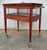 1950s Wood & Brass Display Bar Cart For Sale - Image 9 of 10